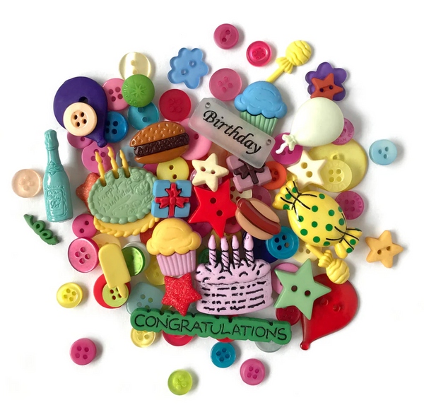 Buttons Galore Celebrate Value Pack Buttons {F717}