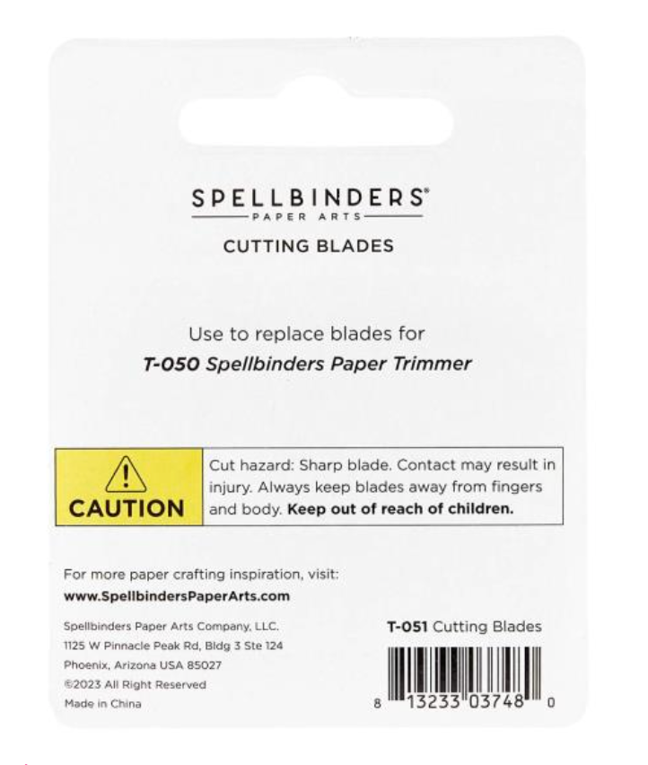 Spellbinders Trimmer Replacement Cutting Blades {G135}