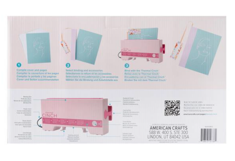 We R Makers Pink Thermal Cinch Binding Machine {C540}