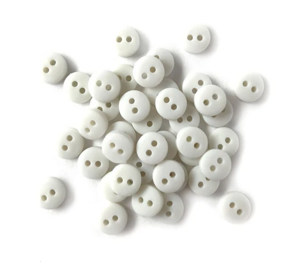 Buttons Galore White Tiny Buttons {G14}