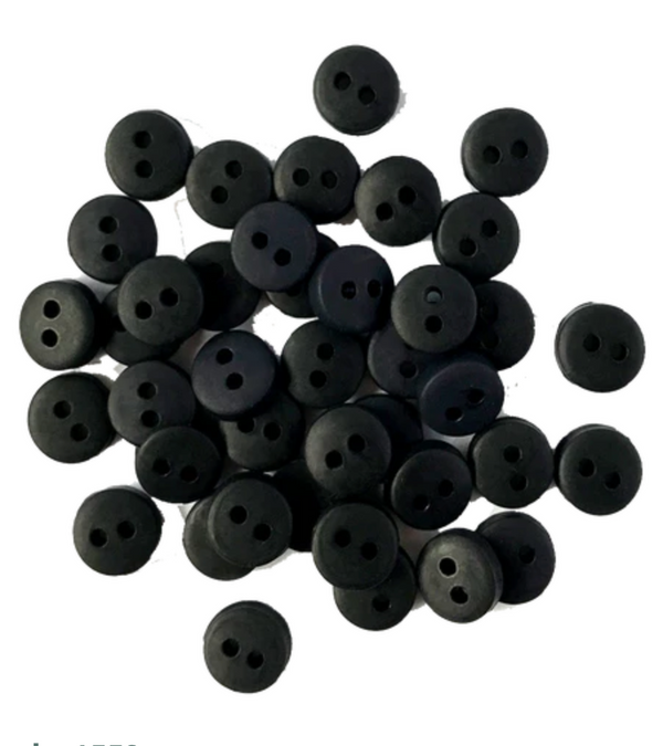 Buttons Galore Black Tiny Buttons {G09}