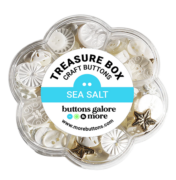 Buttons Galore Sea Salt Buttons Treasure Box {C535}