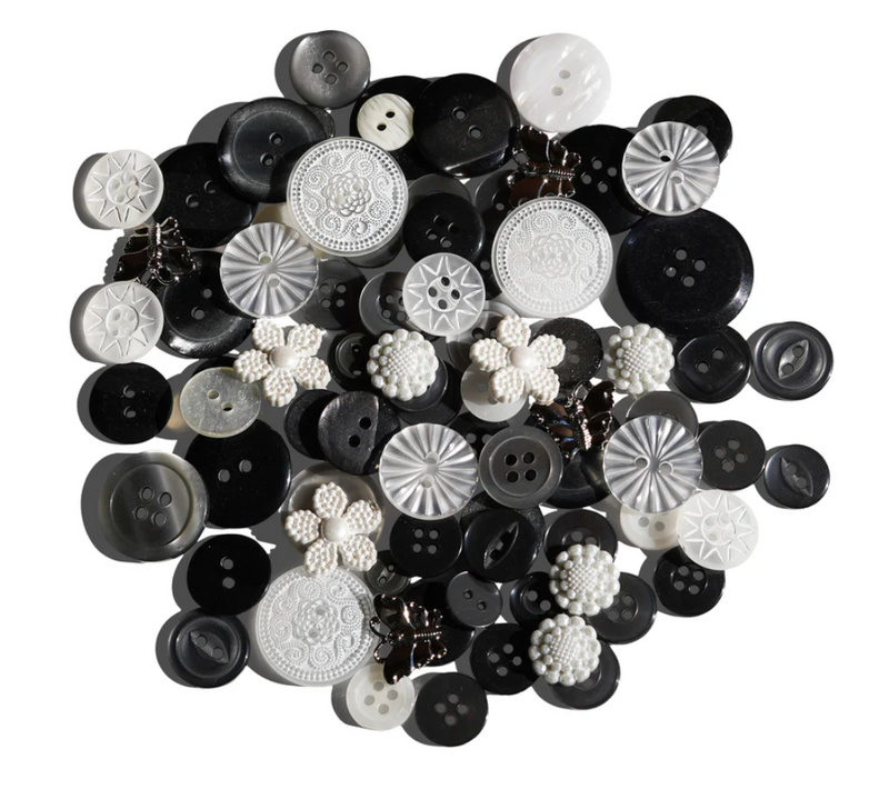 Buttons Galore Neutrality Buttons Treasure Box {C602}