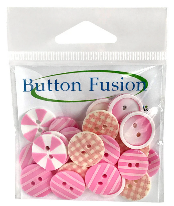 Buttons Galore Tickle Me Pink Buttons {G129}