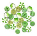 Buttons Galore Lime Lite Buttons {G127}