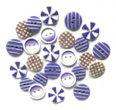 Buttons Galore Plum Crazy Buttons {G60}