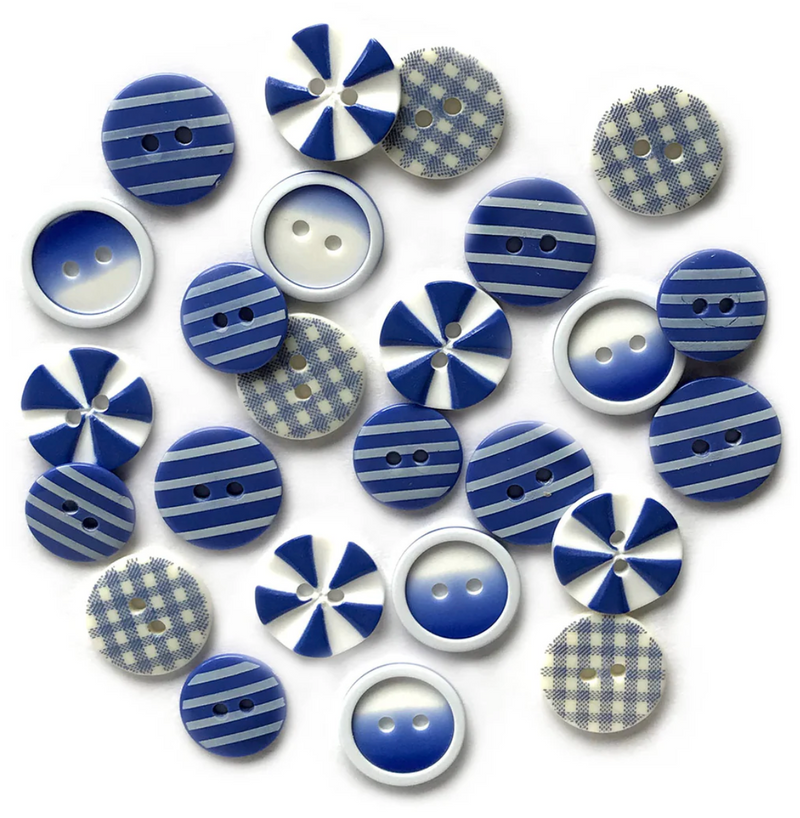 Buttons Galore House of Blues Buttons {G59}