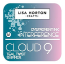 Lisa Horton Crafts Teal Twist Shimmer Interference Ink