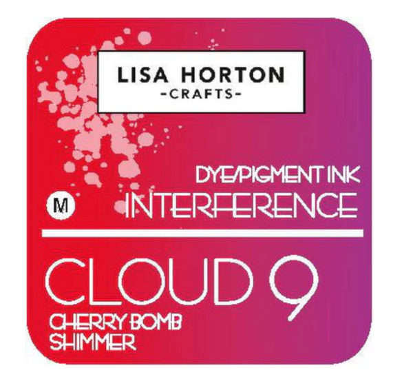 Lisa Horton Crafts Cherry Bomb Shimmer Interference Ink