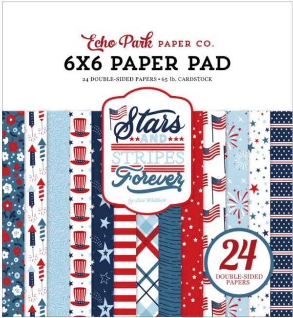 Echo Park 6x6 Stars & Stripes Forever Paper Pad {B518}