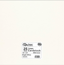 Paper Accents 12x12 80lb Bright White Linen Cardstock {B617}