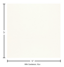 Paper Accents 12x12 80lb Bright White Linen Cardstock {B617}
