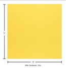 Paper Accents 12x12 80lb Yellow Corn Canvas Cardstock {B505}