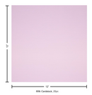 Paper Accents 12x12 80lb Lilac Mist Canvas Cardstock {B614}