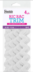 Leisure Arts Essentials White 11/16" Ric Rac