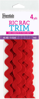 Leisure Arts Essentials Red 11/16" Ric Rac