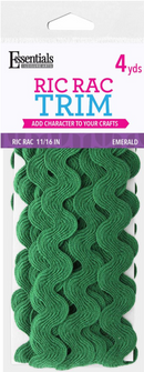 Leisure Arts Essentials Emerald 11/16" Ric Rac