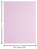 Paper Accents 8.5x11 80lb Lilac Mist Canvas Cardstock {B620}