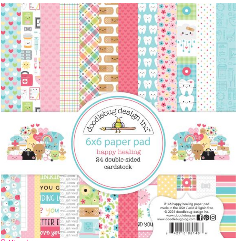 Doodlebug Design 6X6 Happy Healing Paper Pad