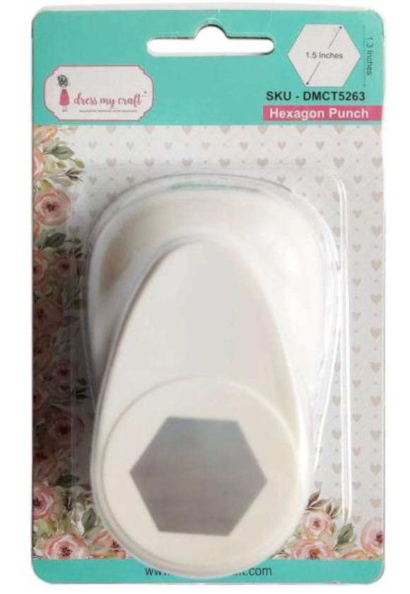 Dress My Craft 1.5" Hexagon Punch {F213}