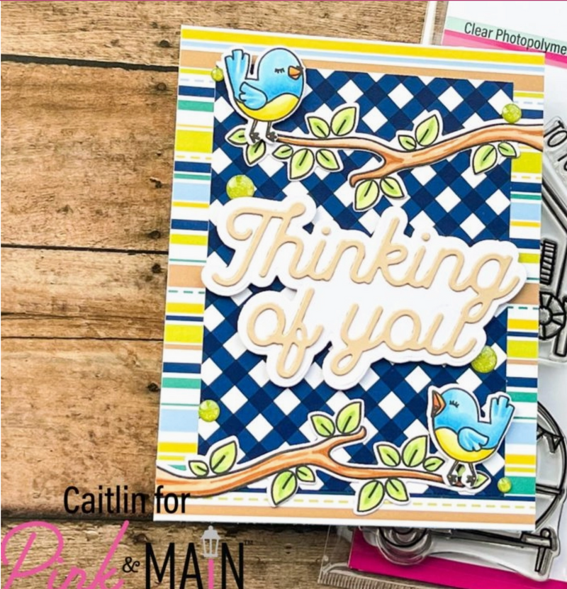 Pink & Main Simple Greetings Dies {F206}