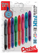 Pentel MINI R.S.V.P. Assorted Ink Colors Ballpoint Pens {F24}