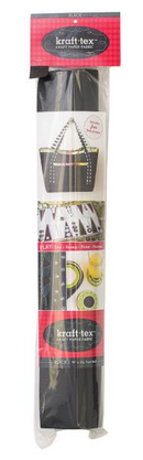 Kraft-Tex 19in x 1.5yd. Black Kraft Paper Fabric {C704}