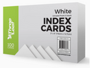Three Leaf 3x5 White UNRULED Index Cards {B23}