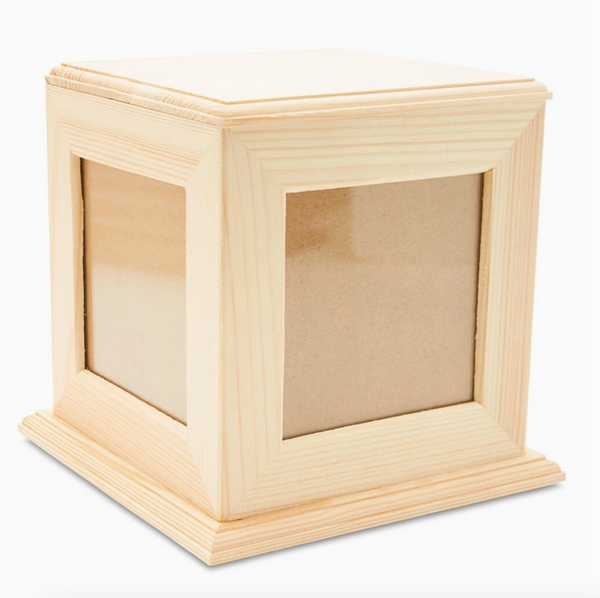 Woodpeckers Crafts 5.625" Unfinished Wood Photo Cube