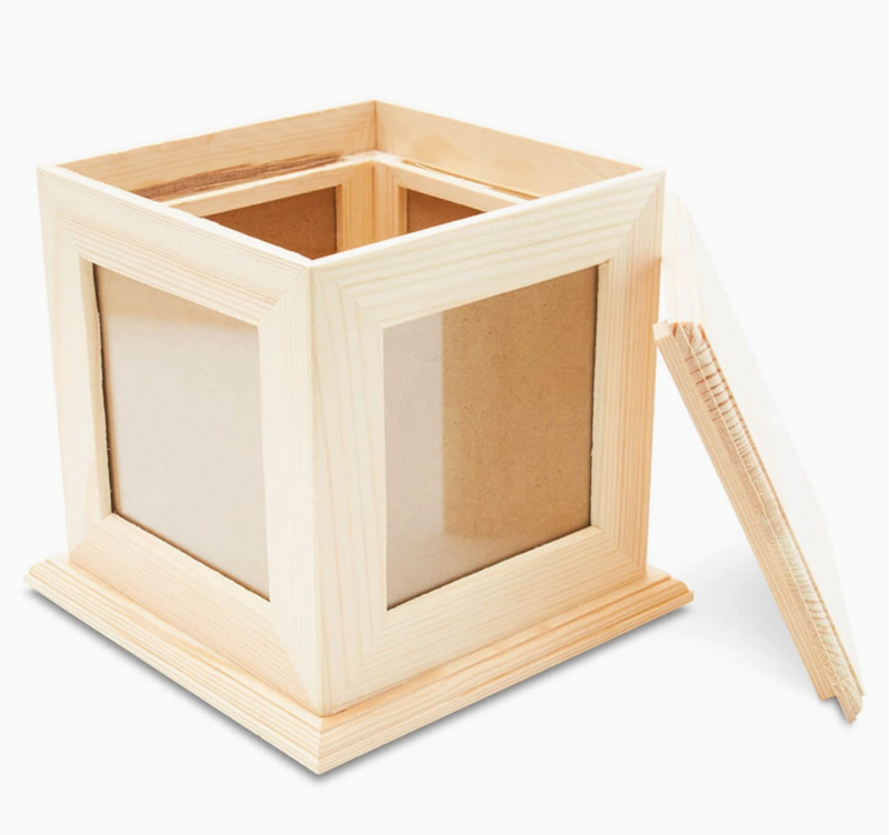 Woodpeckers Crafts 5.625" Unfinished Wood Photo Cube