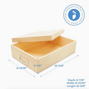 Woodpeckers Crafts Unfinished Wooden Box with Lid