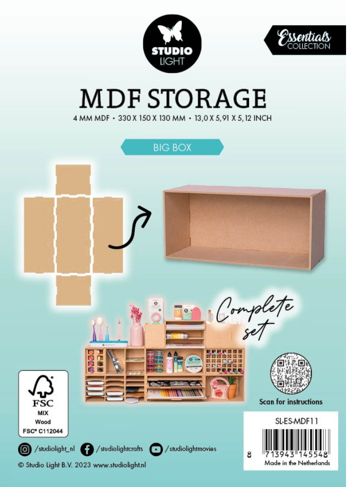 Studio Light Nr. 11 Big Box MDF Storage Essentials {C710}