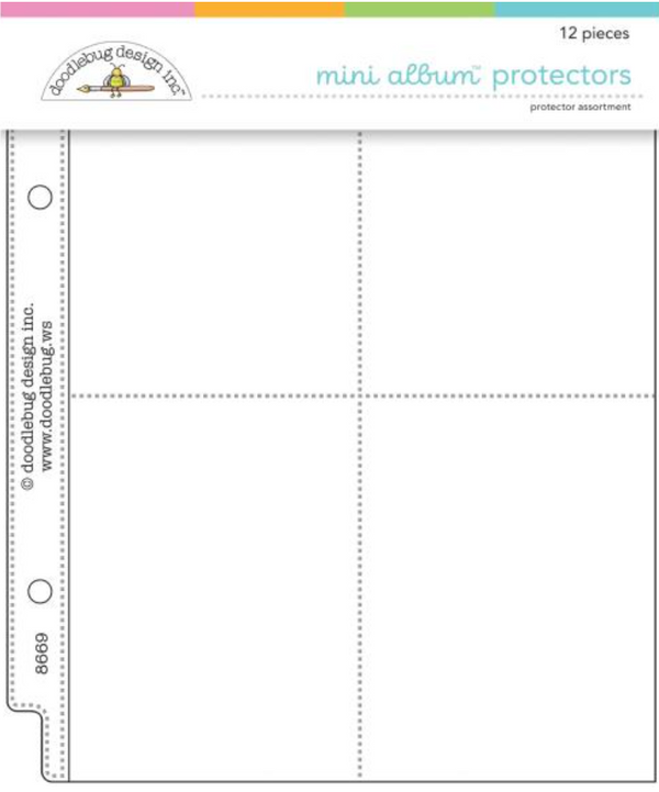 Doodlebug Design Assorted Mini Album Page Protectors {C202}