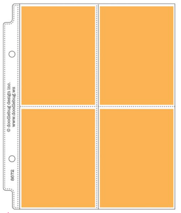Doodlebug Design 3x4 Mini Album Page Protectors {C203}