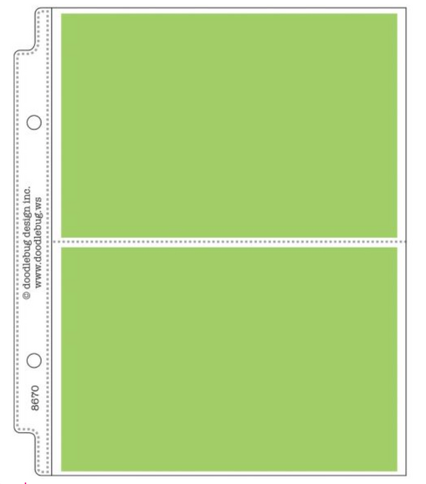 Doodlebug Design 4x6 Mini Album Page Protectors {C206}