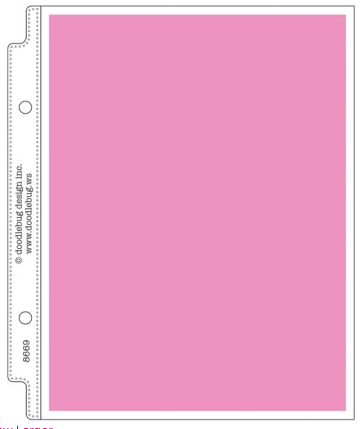 Doodlebug Design 6x8 Mini Album Page Protectors {C405}