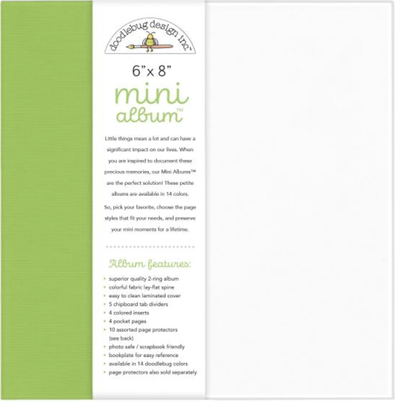 Doodlebug Design 6x8 Limeade 2-Ring Mini Album {F512}