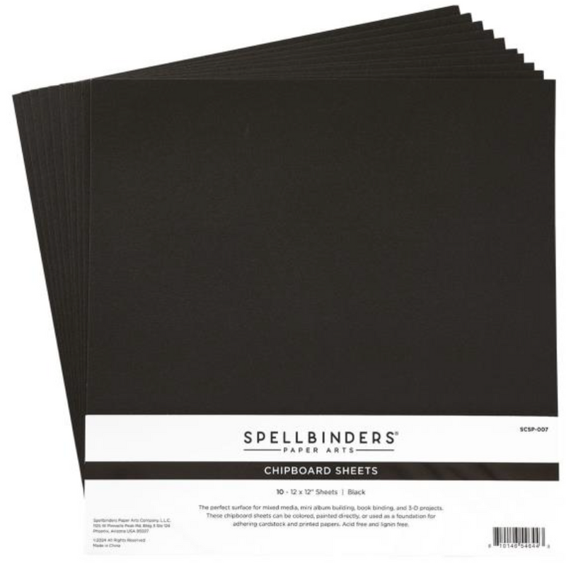 Spellbinders 12x12 Black Chipboard Sheets {B08} Spellbinders 12x12 Black Chipboard Sheets {B08}