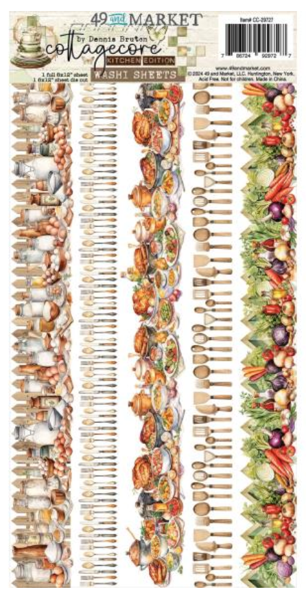 49 and Market Cottagecore Washi Tape Sheets {W86}