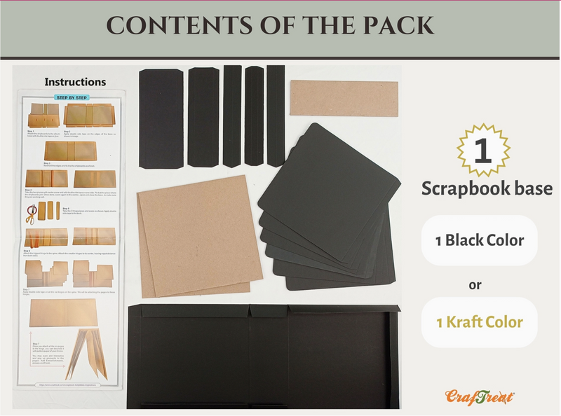 Craftreat 8x8 Black Basic Folio