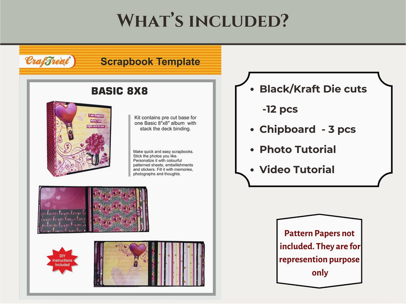 Craftreat 8x8 Kraft Basic Folio