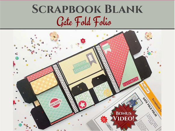 Craftreat Black Gate Fold Folio