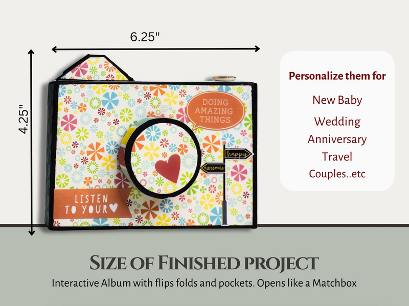 Craftreat Matchbox Camera Folio - 2PK.