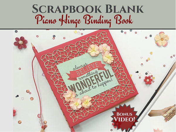 Craftreat Black Piano Hinge Book
