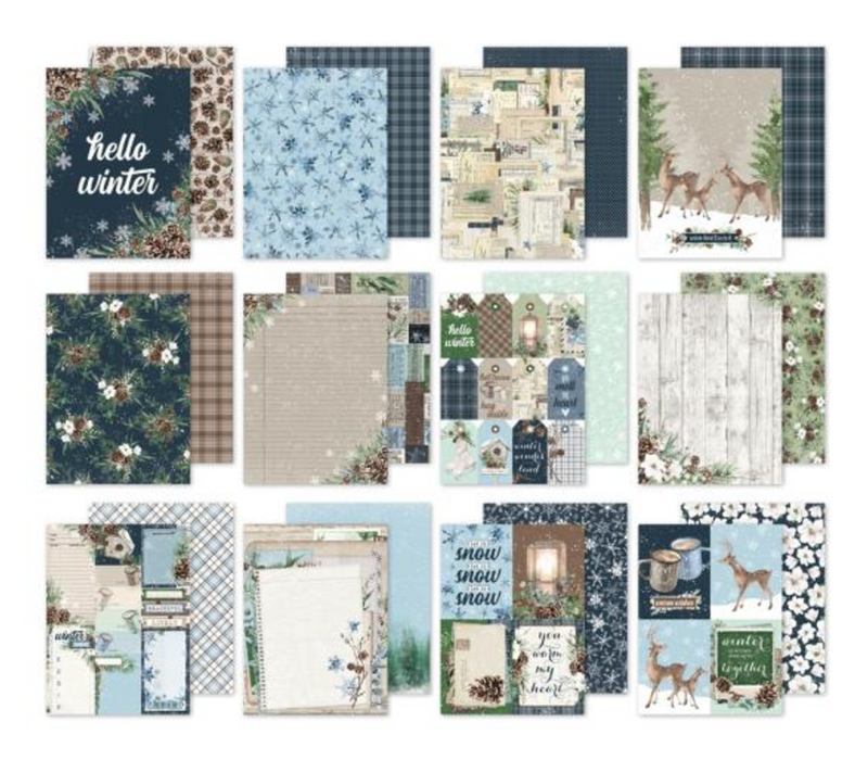 Simple Stories 6x8 Simple Vintage Fresh Snow Paper Pad {B607}