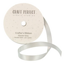 Craft Perfect 9mm x 5mm Glacier Grey Double Face Satin Ribbon {G193}