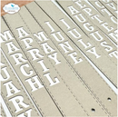 Elizabeth Craft Designs Vertical Months Metal Die Set {W66}