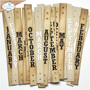 Elizabeth Craft Designs Vertical Months Metal Die Set {W66}