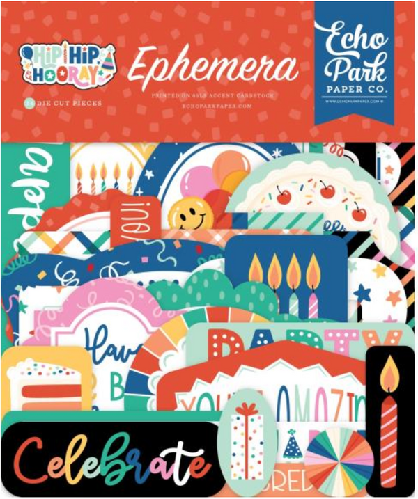 Echo Park Hip Hip Hooray Icons Ephemera