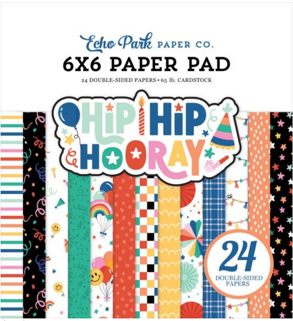 Echo Park 6x6 Hip Hip Hooray Paper Pad